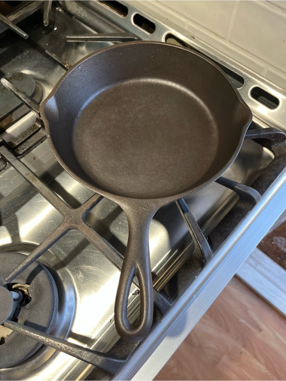 Restored vintage LODGE Cast Iron Skillet - Black - Versatile Home Fry Pan